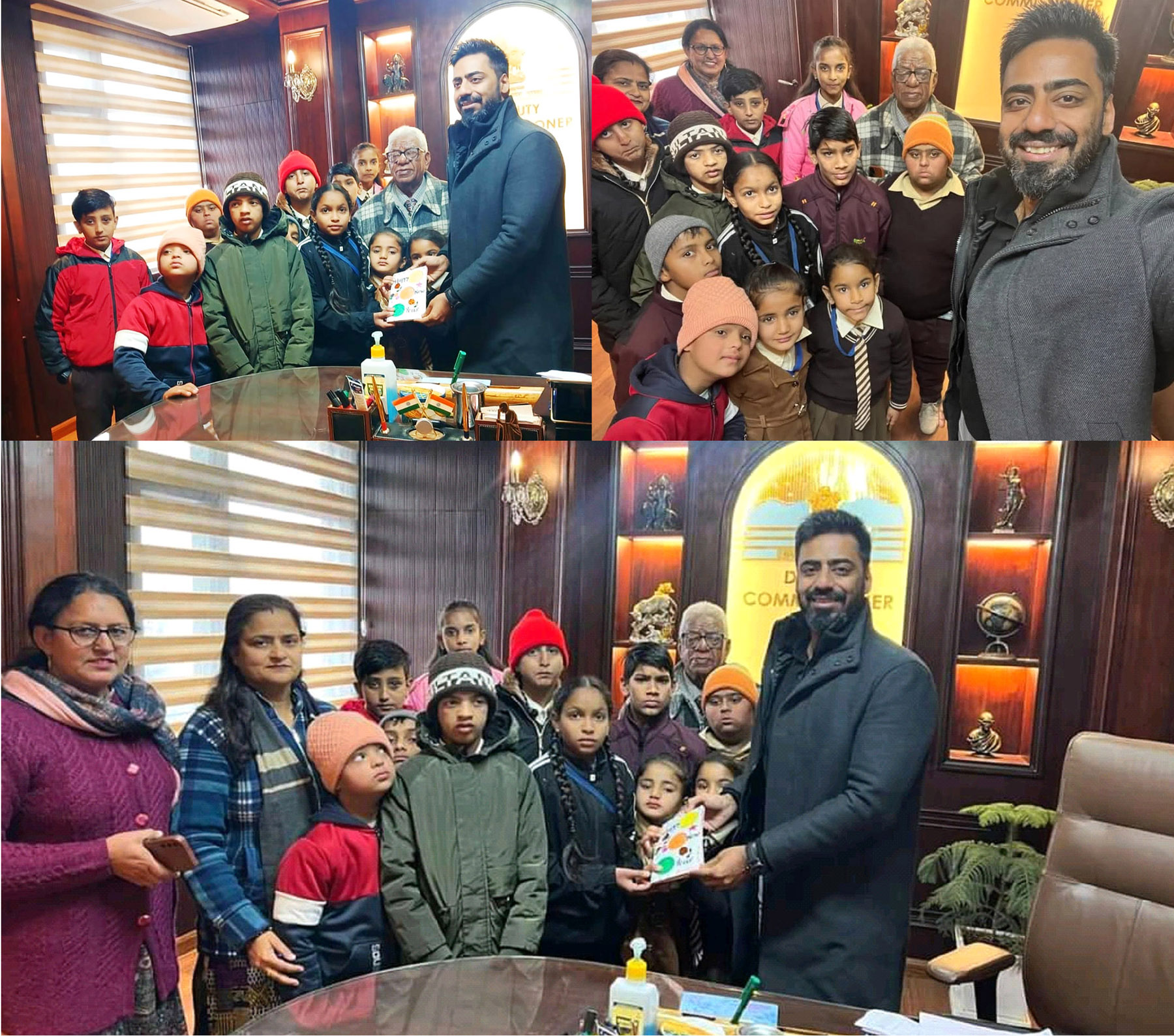 Special children wished DC a 'Happy New Year'